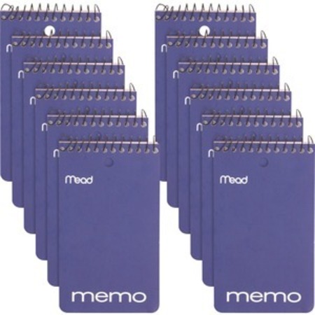 MEAD MEA45354Pack Book, Memo Wirebound, Asst MEA45354PK